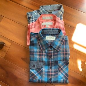 3 designer dress shirts boys 10-12 Vince Nordstrom